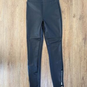 Abercrombie & Fitch Black Vegan Leather Pants